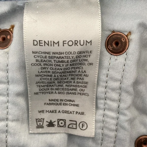 ❗️SOLD❗️Denim Forum The Marianne Mid Loose Flare 32L Size 24 - Picture 10 of 12